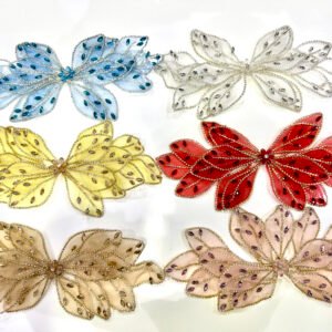 Crystal petal applique